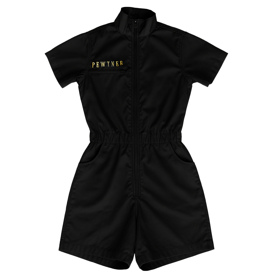 Pewtner Minipewt - Dog Grooming Jumpsuit - black - Customisable Workwear