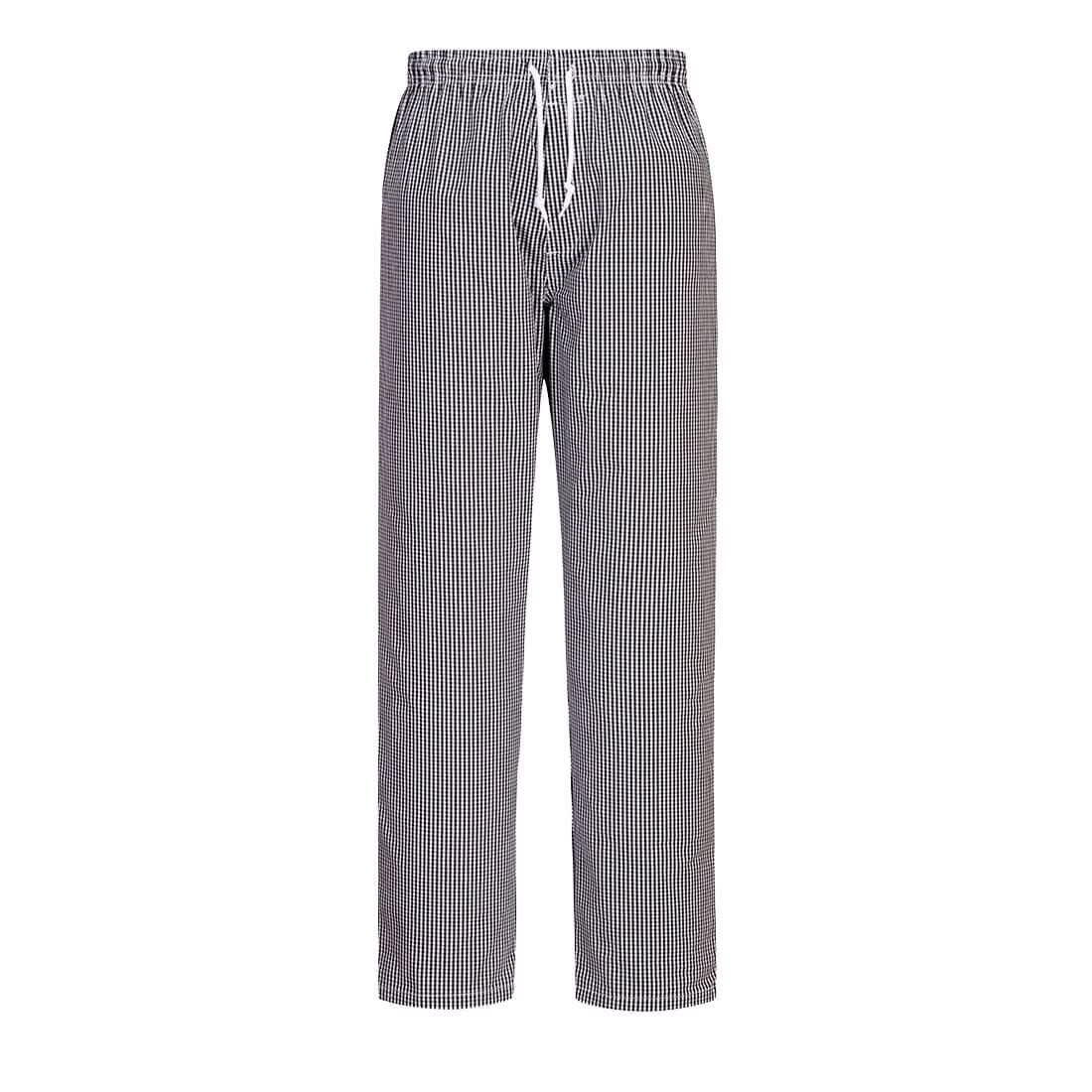 Portwest ChefS Bromley Trousers C079 - Black Check - Customisable Trousers