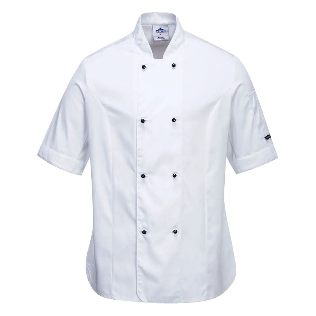 Rachel Women S Chefs Jacket Ss C737 - White L - Customisable Work Jackets