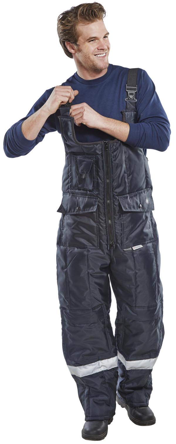Beeswift Coldstar Freezer Bib Trousers - - Customisable Freezer Wear