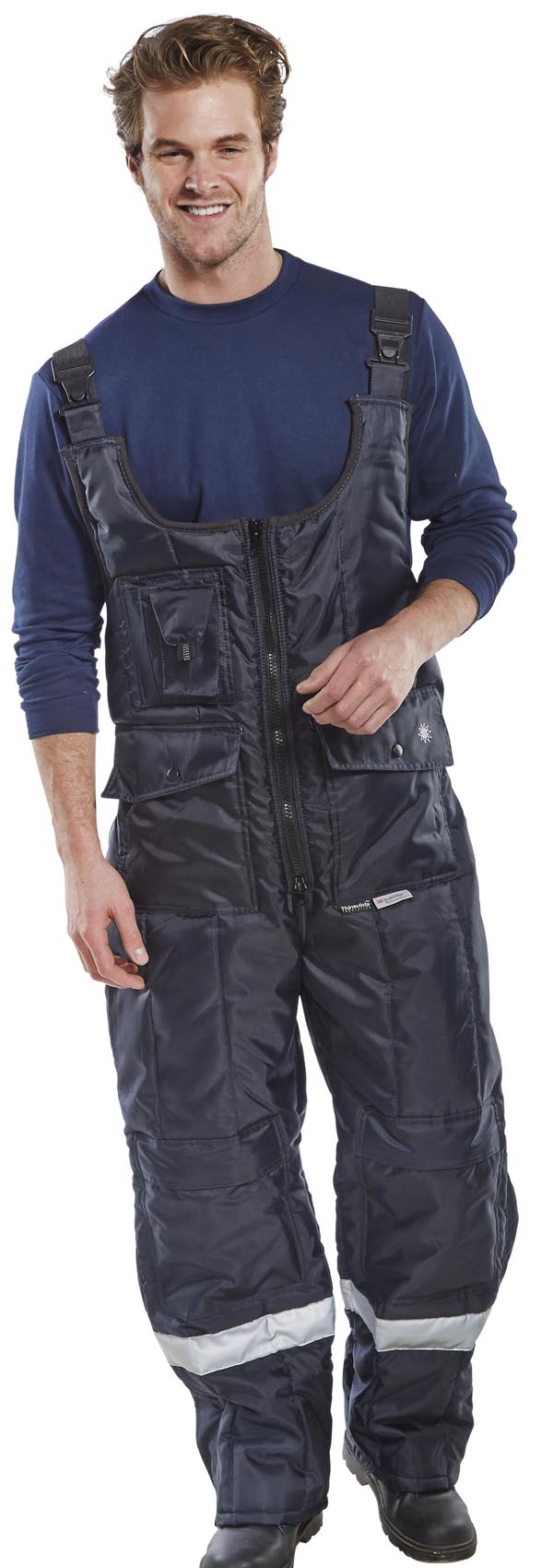 Beeswift Coldstar Freezer Bib Trousers - - Customisable Freezer Wear
