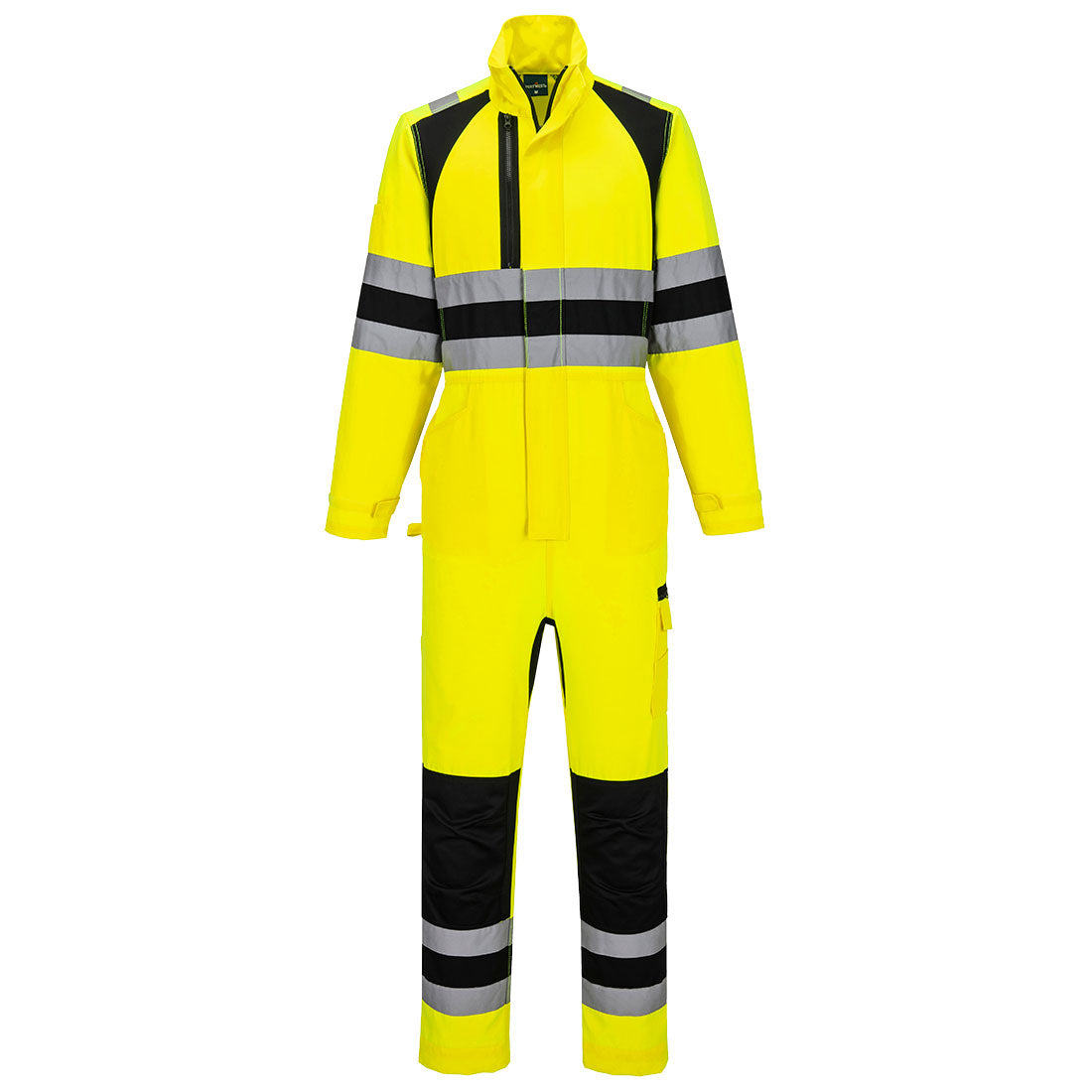 Wx2 Eco Hi Vis Coverall Cd855 - Yellow Black - Customisable Coveralls