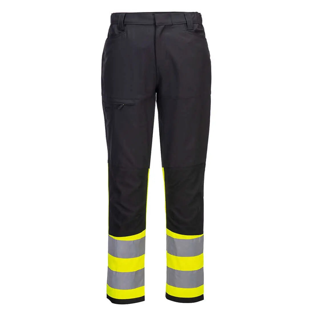 Wx2 Eco Hi Vis Class 1 Service Trousers Cd888 - Yellow Black - Customisable Service Trousers