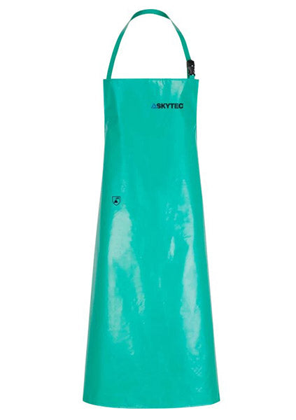 Skytec Chemmaster Chemical Splash Pvc Apron "X" - Green 48 - Customisable Aprons
