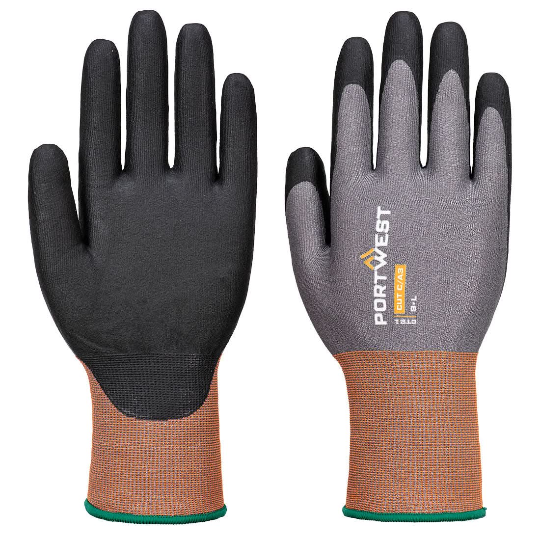 Ct Cut C21 Nitrile Glove Ct21 - Grey Black - Customisable Cut Resistant Gloves