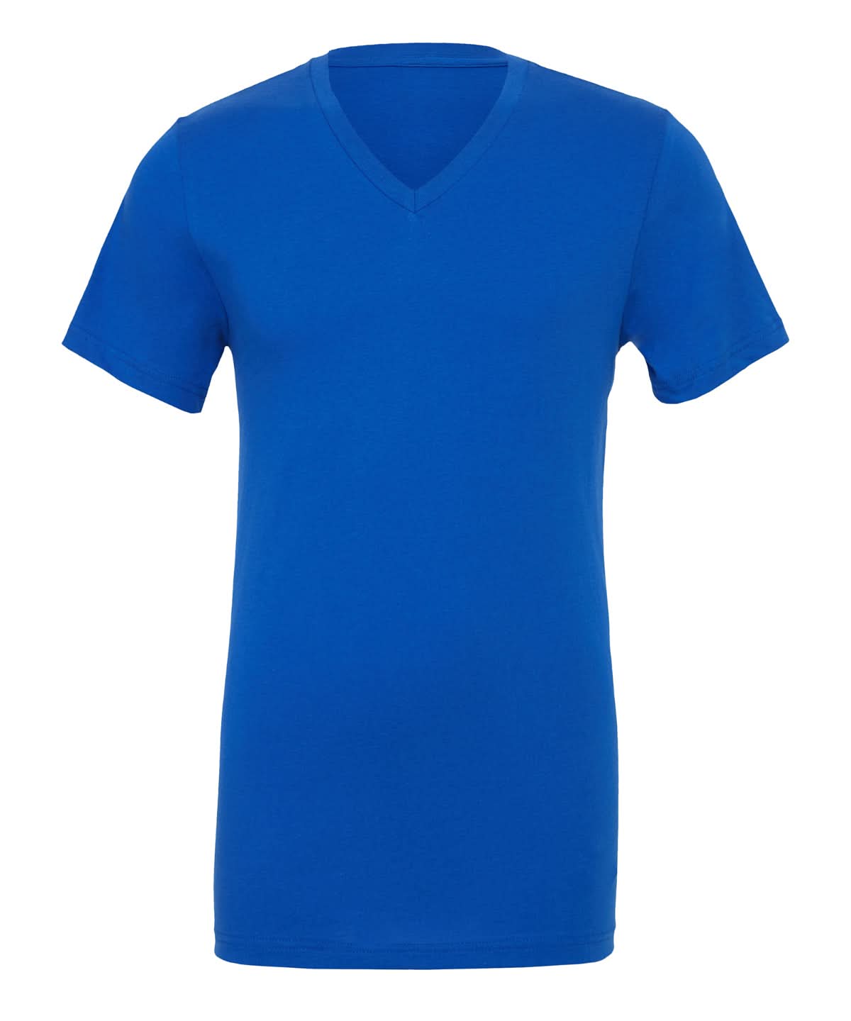 Bella Canvas Unisex Jersey v neck t shirt CV009 - True Royal - Customisable T-Shirts