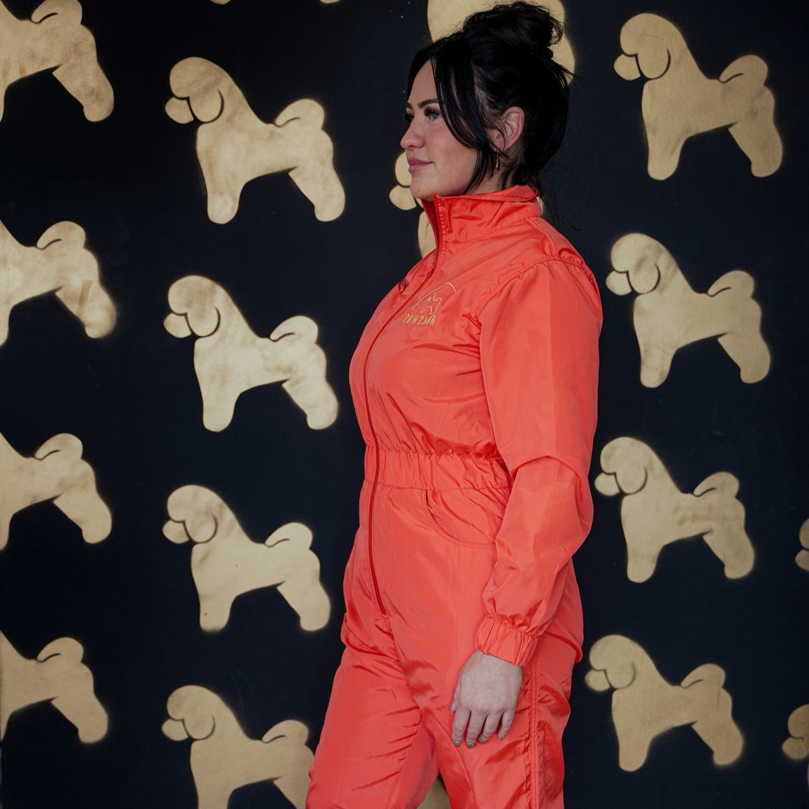 Pewtsuit for Woman - Dog Grooming Jumpsuit/ Overall (Short Sleeve) - - Customisable Workwear