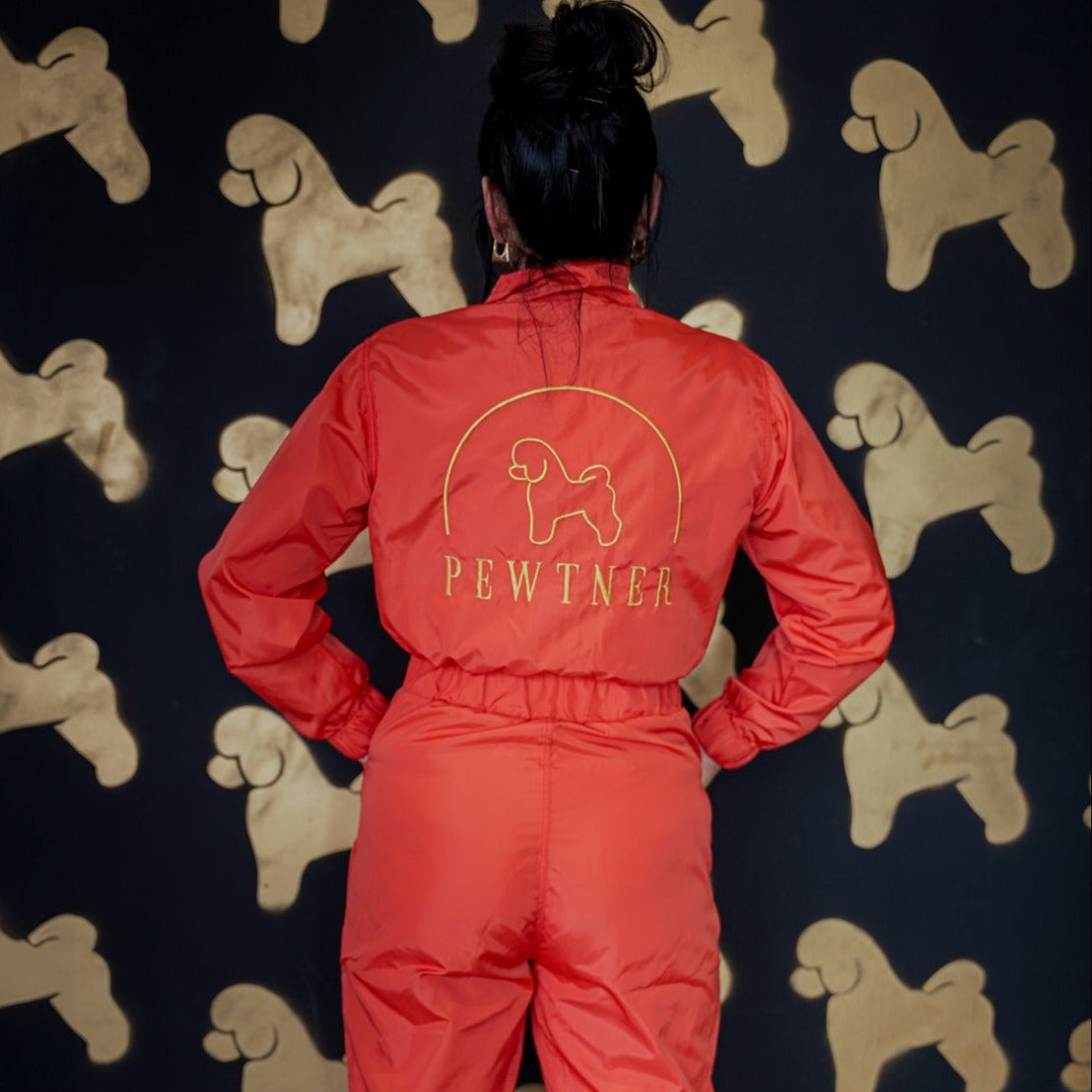 Pewtsuit for Woman - Dog Grooming Jumpsuit/ Overall (Short Sleeve) - - Customisable Workwear