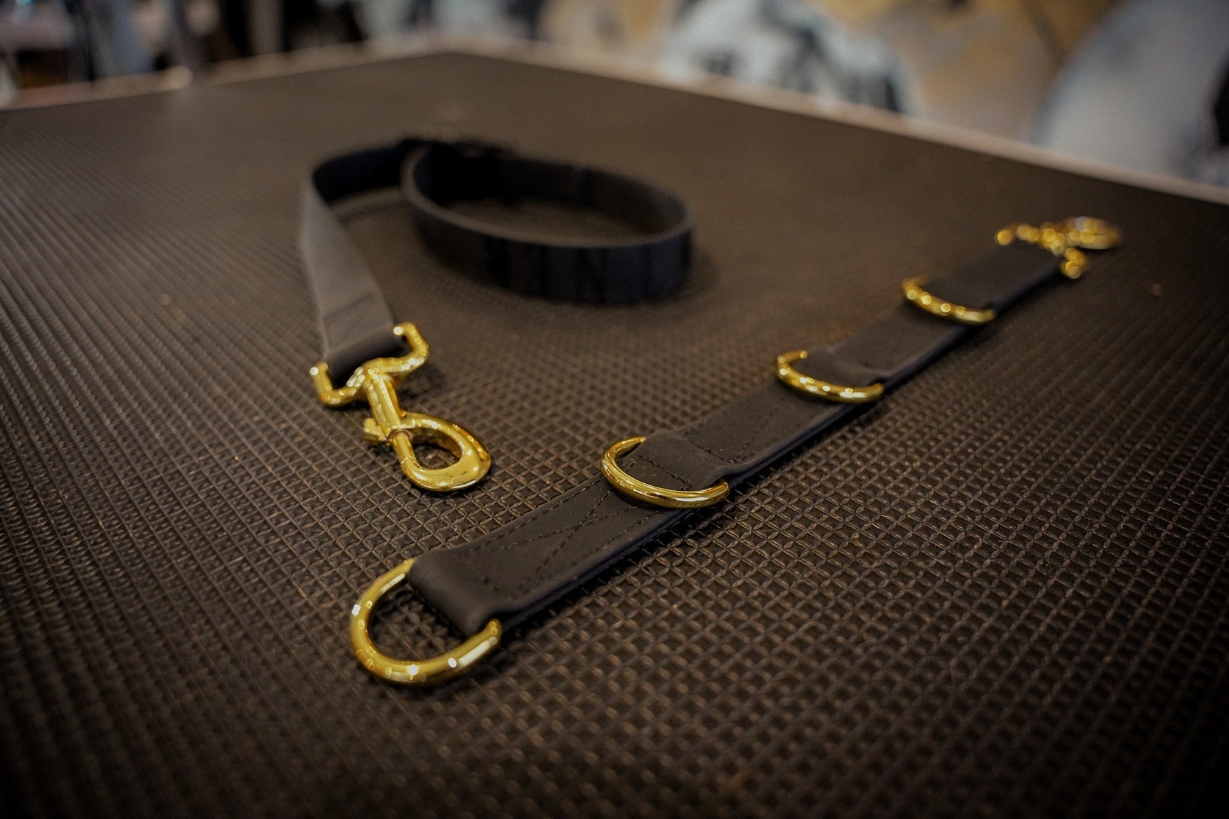 Happy Strappys Dog Grooming Straps (Thick & Short) - Black - Customisable Straps