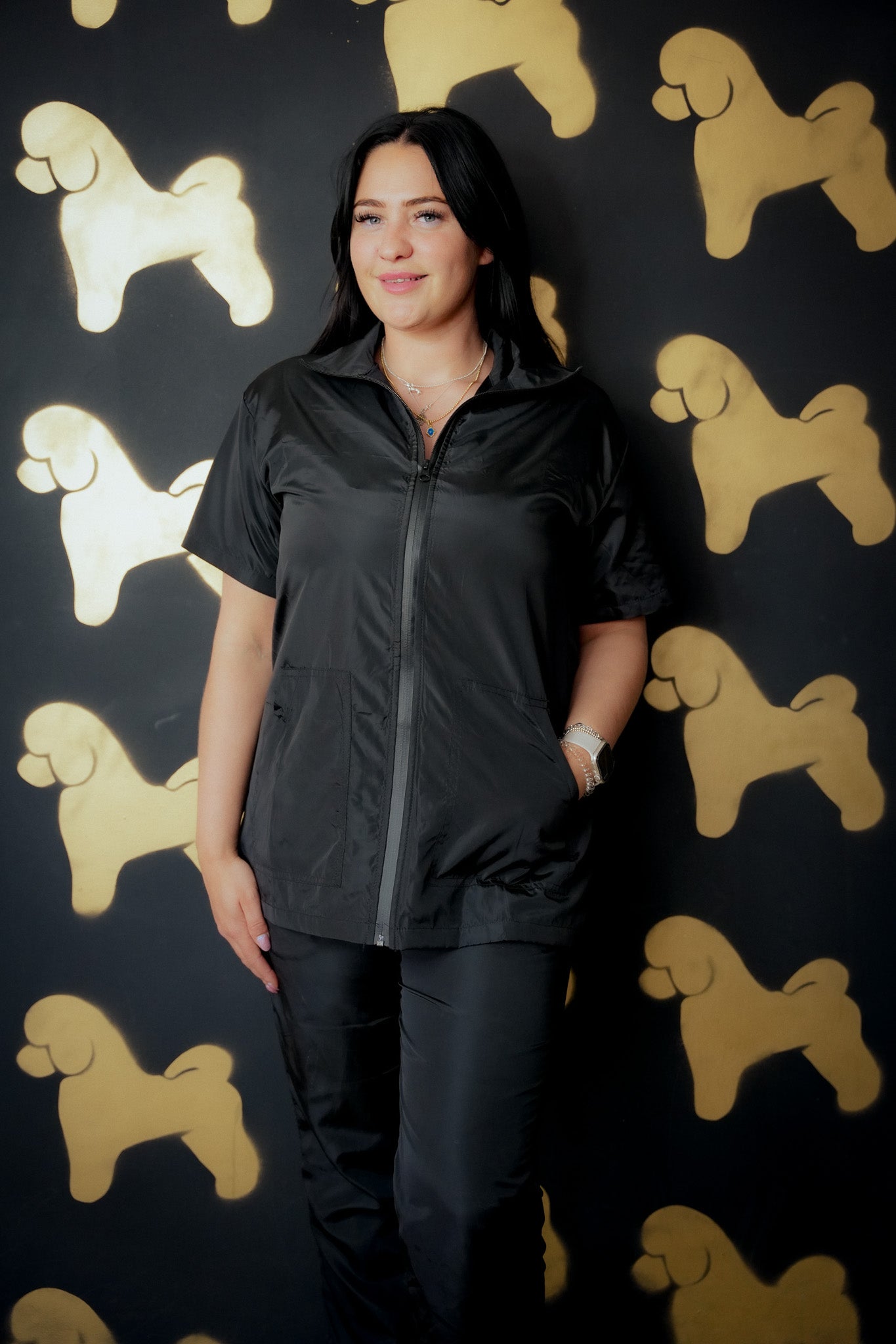 The Pewtunic - Unisex - Black - Customisable Workwear