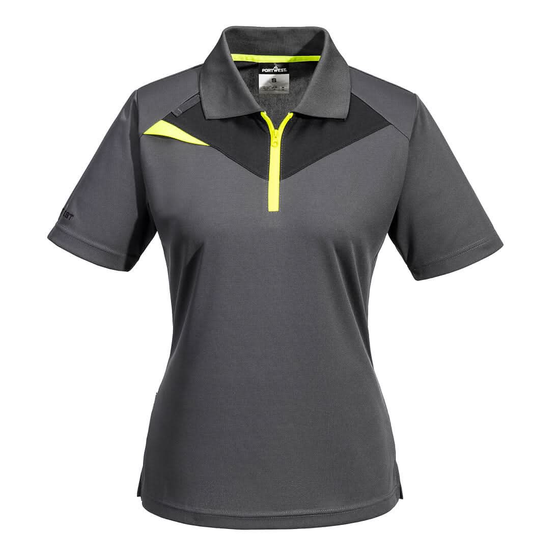 Portwest Dx4 WomenS Polo Shirt SS DX409 - Metal Grey - Customisable Polos