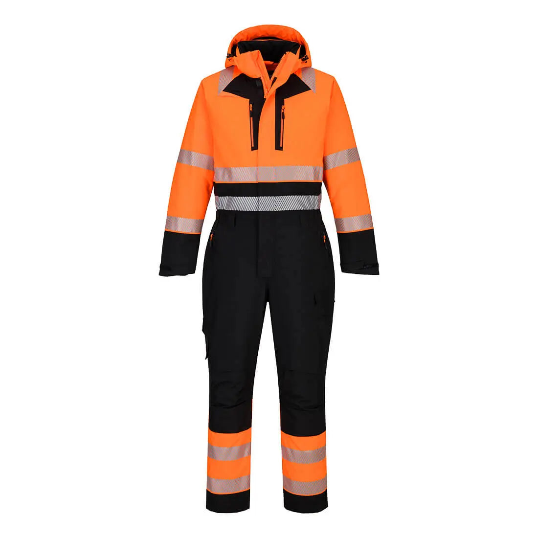 Dx4 Hi Vis Winter Coverall Dx438 - Orange Black - Customisable Coveralls