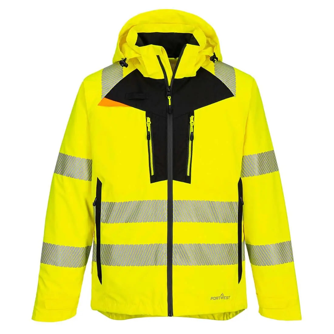 Dx4 Hi Vis Rain Jacket Dx462 - Yellow - Customisable Rain Jackets