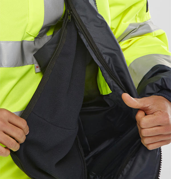 Beeswift Two Tone Hi Vis Europa Bomber Jacket - - Customisable Bomber Jackets