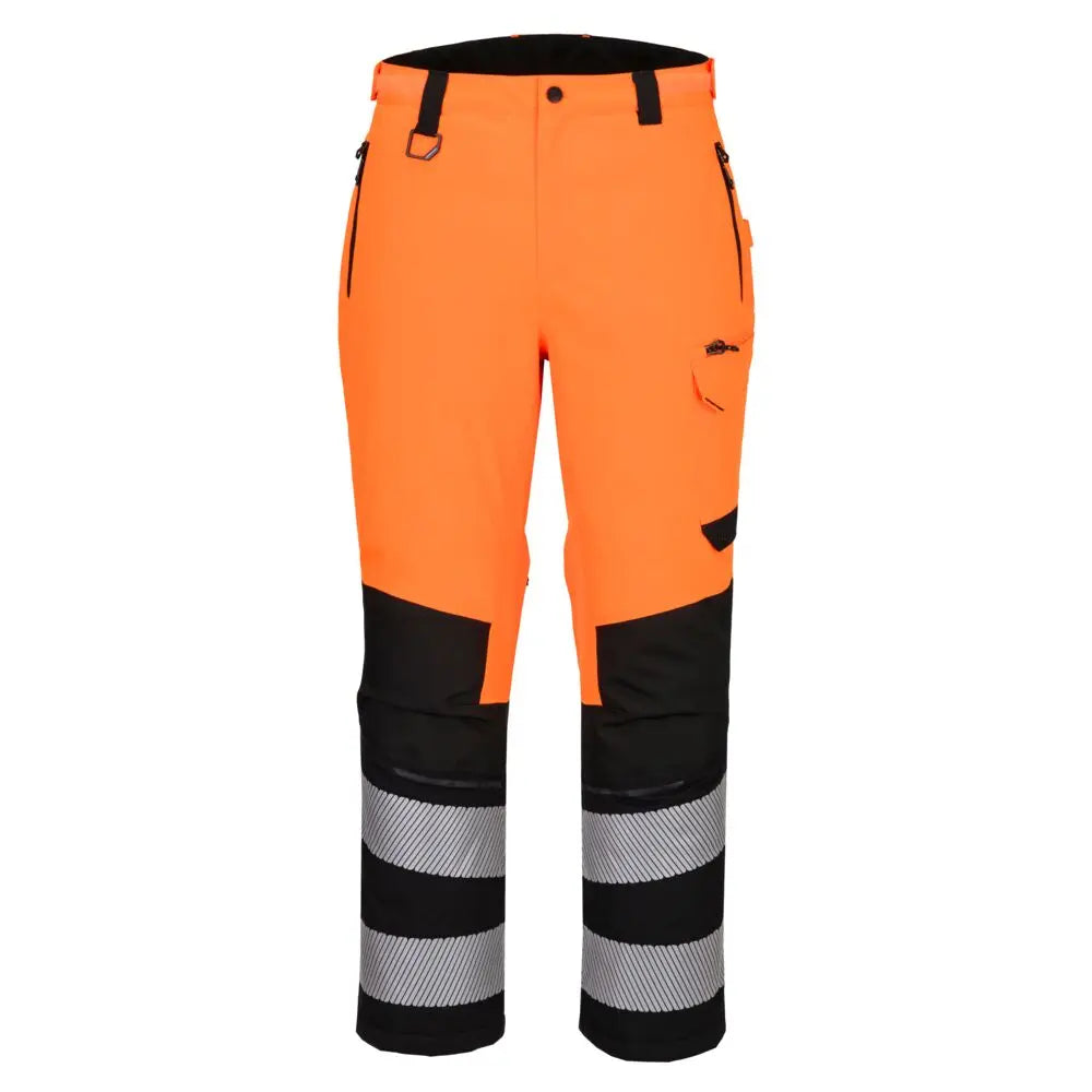 Ev4 Hi Vis Expedition Trouser Ev402 - Orange Black - Customisable Trousers