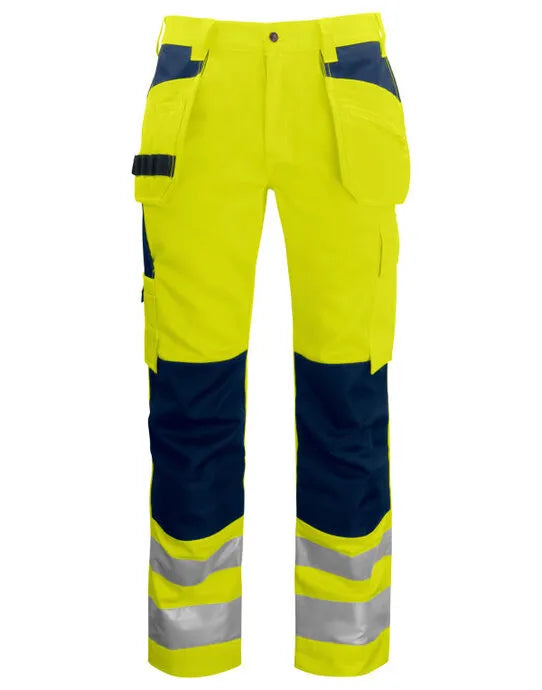Pro-Job - Prio 6531 EN 1S0 20471 Waistpants Class 2 - Yellow Navy - Customisable TROUSERS & JOGPANTS