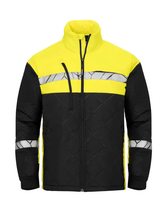 Pro-Job - Progression 7404 Light weight Jacket - Black Yellow - Customisable Workwear