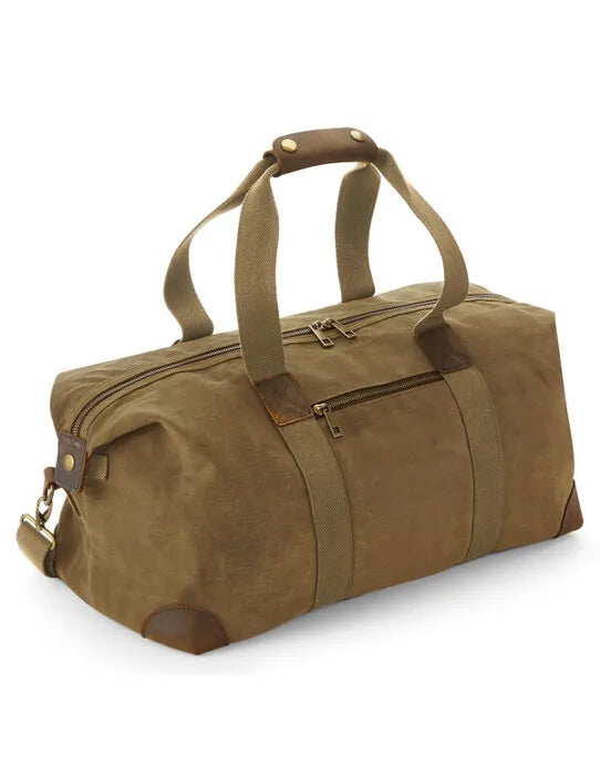 Quadra Heritage Washed Canvas Holdall qd650
