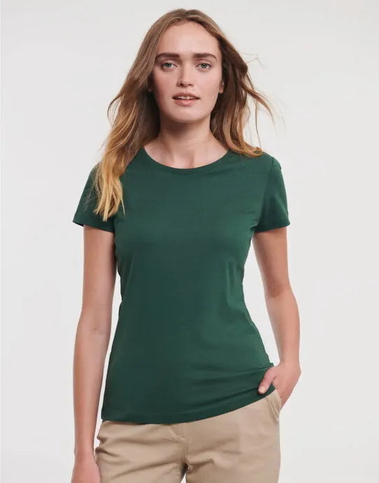 Russell Short Sleeve Collection Russell Short Sleeve Ladies Pure Organic T R108F