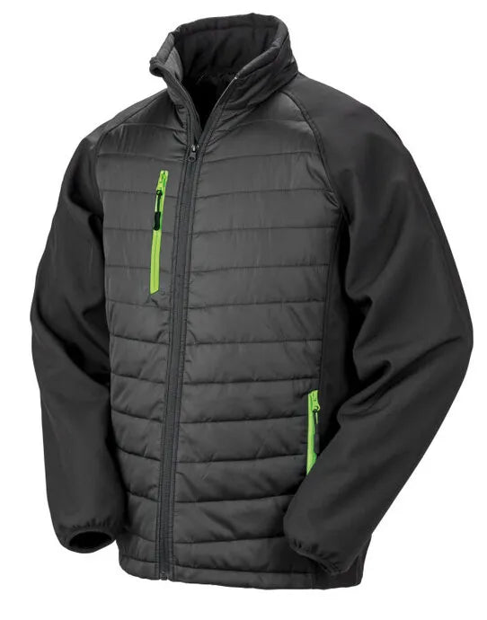 Result Black Compass Softshell Jacket R237X