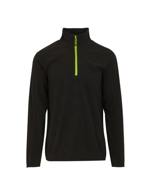 Regatta Professional Regatta Navigate Half Zip Fleece TRF691 - Black Lime - Customisable Fleece