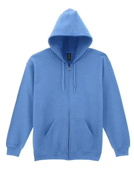 Gildan Heavy Blend Adult Zip Hood Sweat - Carolina Blue - 18600