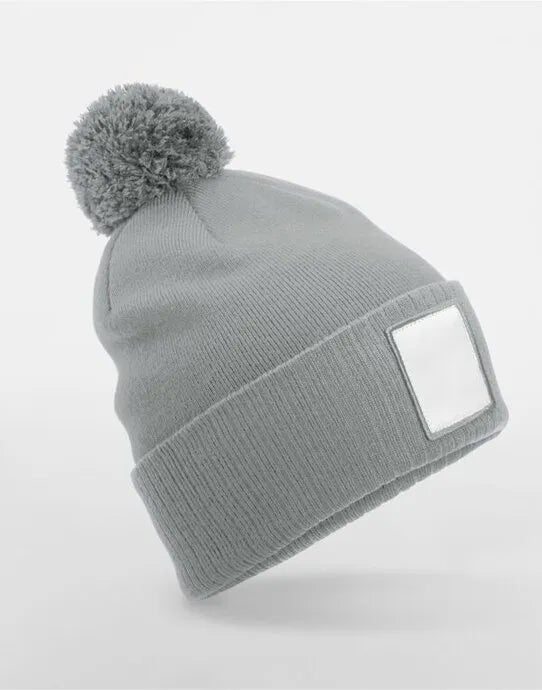 Beechfield Appliqué Patch Pom Beanie B338R