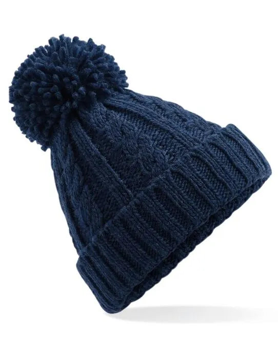 Beechfield Cable Knit Melange Beanie B480
