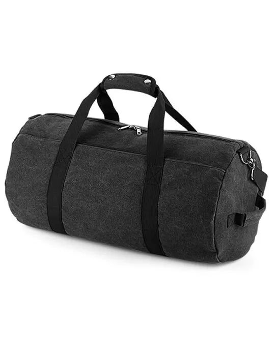 Bagbase Vintage Canval Barrel Bag bg655