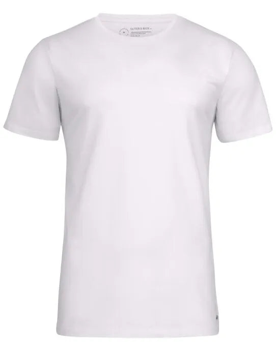 Cutter & Buck - Manzanita Roundneck Men - White - Customisable T-Shirt