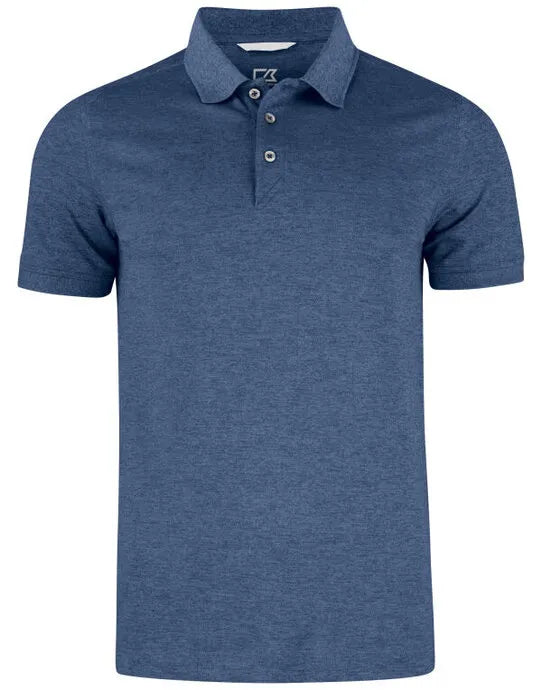 Cutter & Buck - Advantage Polo Men - Cobolt Melange - Customisable POLO SHIRTS