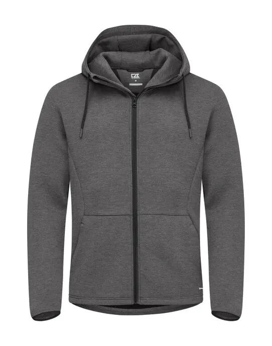 Cutter & Buck - Pemberton Hood Full Zip Men - Anthracite Melange - Customisable SWEATSHIRTS AND HOODIES