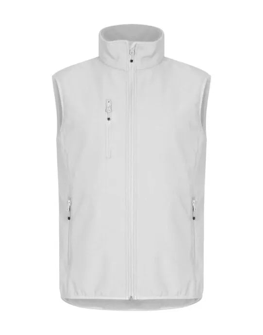 Clique - Classic Softshell Vest - White - Customisable OUTERWEAR