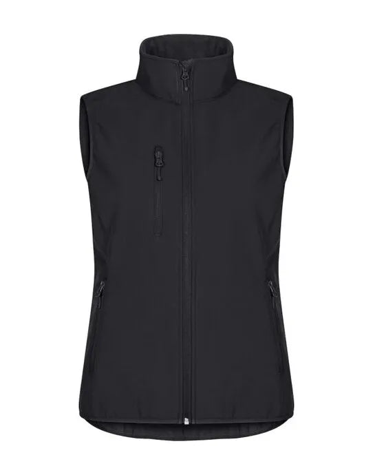 Clique - Ladies Classic Softshell Vest - CQ0200916 - Black - Customisable OUTERWEAR