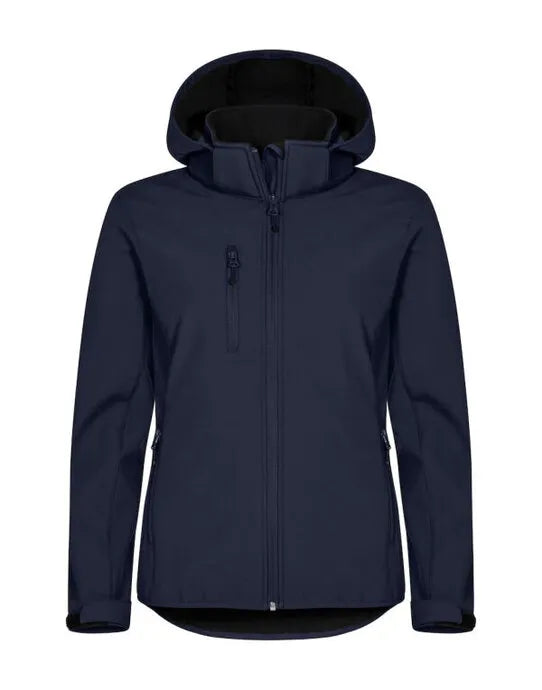 Clique - Ladies Classic Softshell Hoody - Dark Navy - Customisable OUTERWEAR