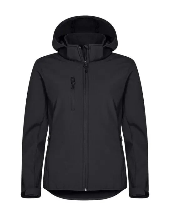 Clique - Ladies Classic Softshell Hoody - Black - Customisable OUTERWEAR