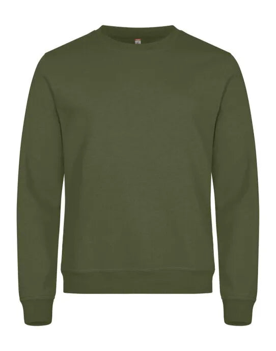 Clique Miami Roundneck Cq0201030 - Army Green L - Customisable SWEATSHIRTS AND HOODIES