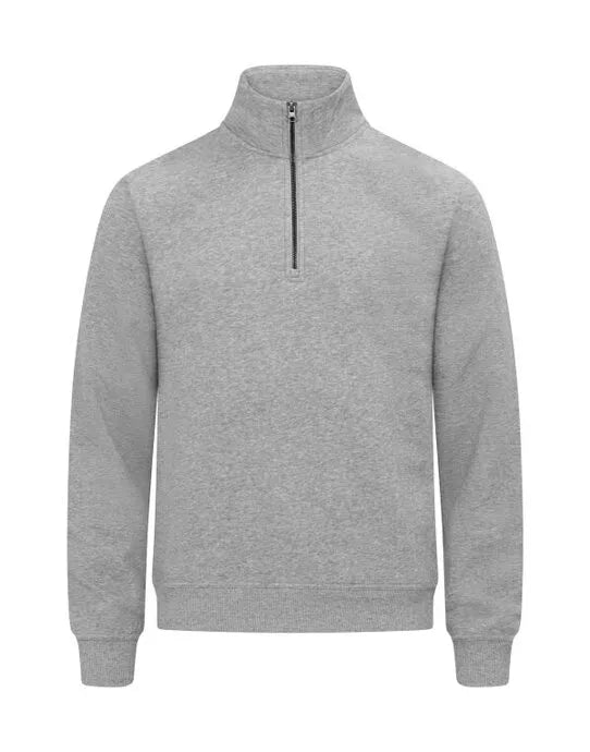 Clique Miami Half Zip Cq0201033 - Grey Melange 3XL - Customisable SWEATSHIRTS AND HOODIES