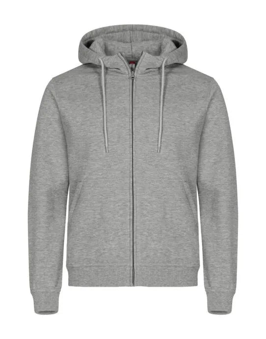 Clique Miami Full Zip Hoody Cq0201034 - Grey Melange 4XL - Customisable SWEATSHIRTS AND HOODIES