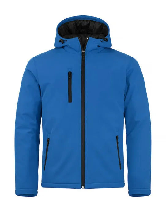 Clique - Padded Hoody Softshell - Royal Blue - Customisable OUTERWEAR