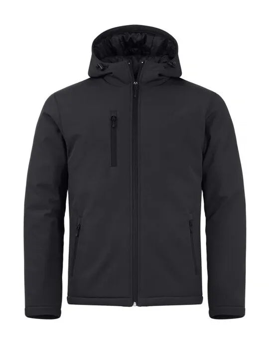 Clique - Padded Hoody Softshell - Black - Customisable OUTERWEAR