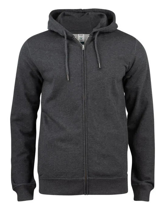 Clique Premium Oc Full Zip Hoody Cq021004 - Anthracite Melange L - Customisable SWEATSHIRTS AND HOODIES