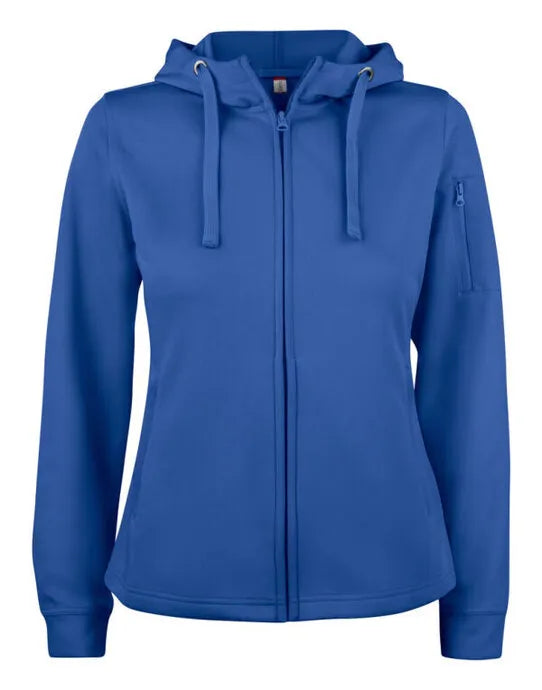 Clique Ladies Basic Active Fz Hoody Cq021015 - Royal Blue M - Customisable SWEATSHIRTS AND HOODIES