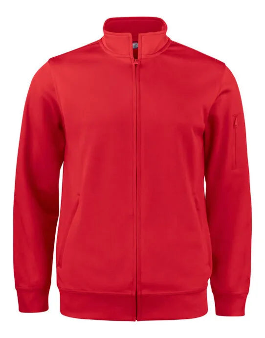 Clique Basic Active Cardigan Cq021016 - Red S - Customisable SWEATSHIRTS AND HOODIES