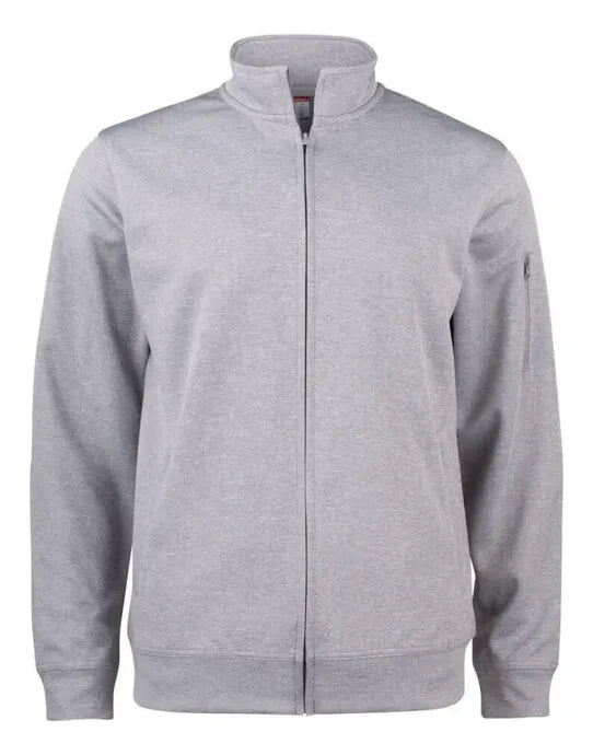 Clique Basic Active Cardigan Cq021016 - Grey Melange S - Customisable SWEATSHIRTS AND HOODIES
