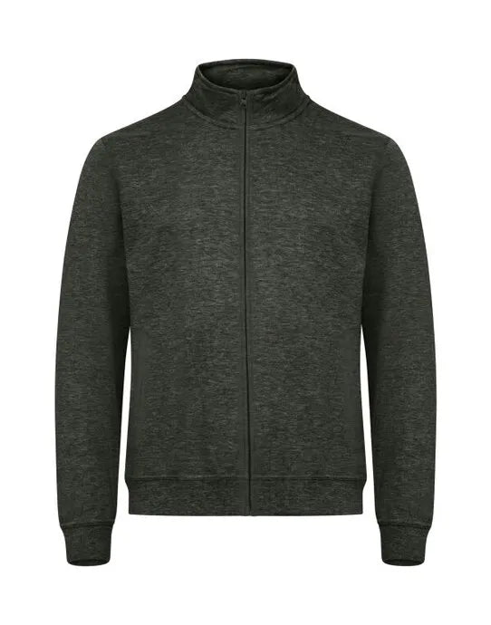 Clique - Basic Cardigan - Anthracite Melange - Customisable SWEATSHIRTS AND HOODIES