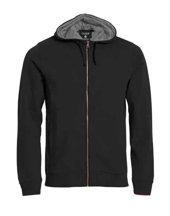 Clique Classic Full Zip Hoody Cq021044 - Black 4XL - Customisable SWEATSHIRTS AND HOODIES