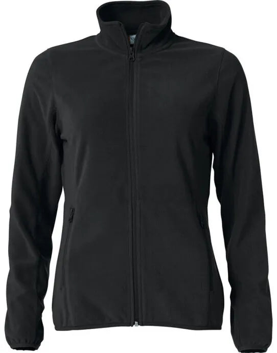 Clique Ladies Basic Micro Fleece Jacket Cq023915 - Black 2XL - Customisable OUTERWEAR