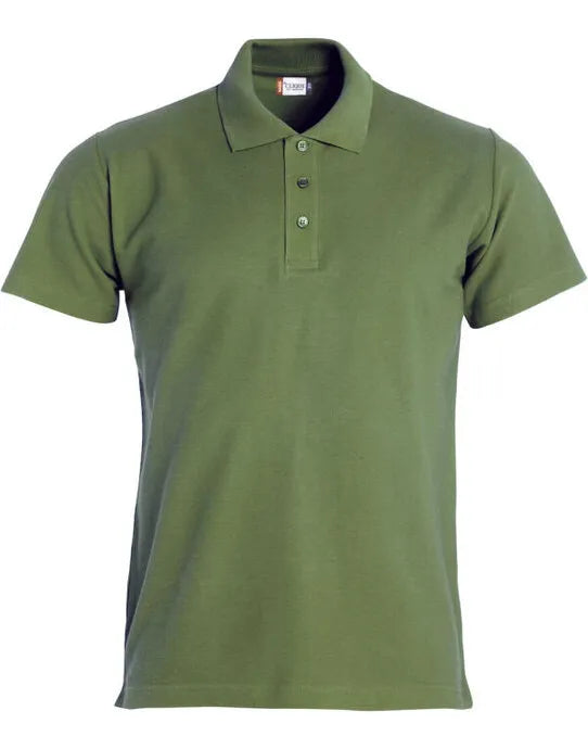 Clique - Basic Polo - Army Green - Customisable POLO SHIRTS