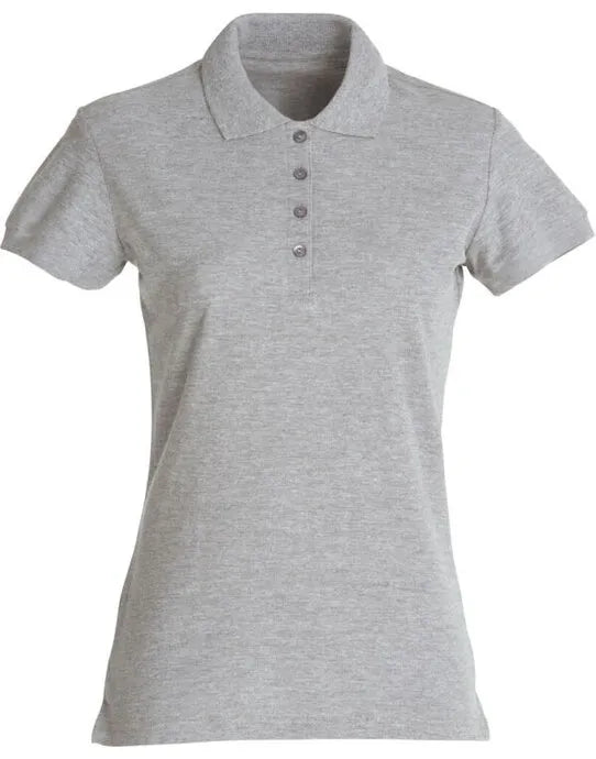 Clique - Ladies Basic Polo - Grey Melange - Customisable POLO SHIRTS